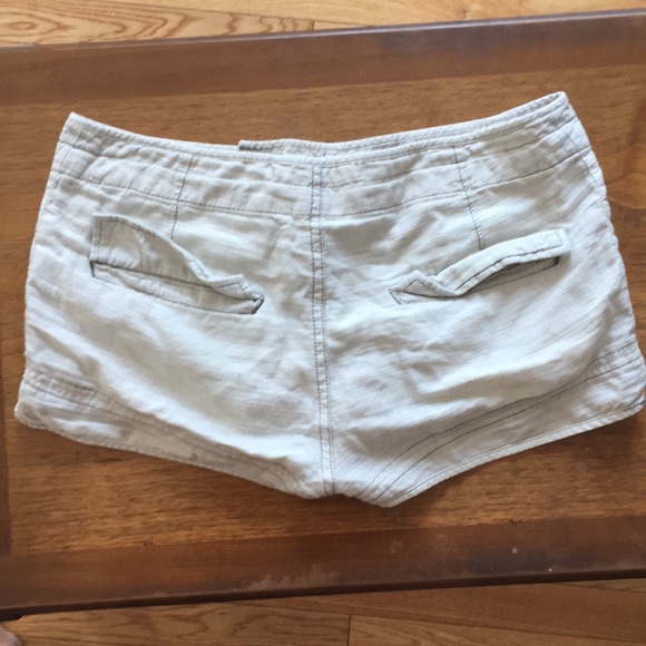 Free People Linen Button Fly Shorts - Picture 3 of 6